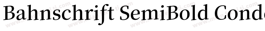 Bahnschrift SemiBold Condensed 半粗体字体转换